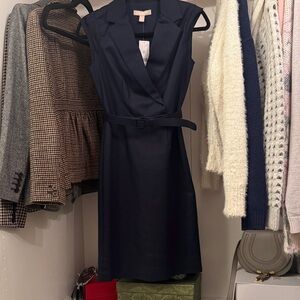 Banana Republic Navy Midi Dress